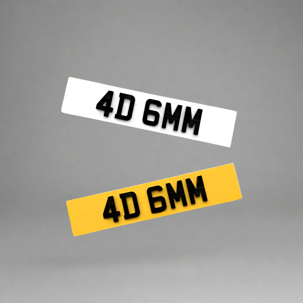 4D 6MM Number Plate | 6MM Number Plate | AA PLATES