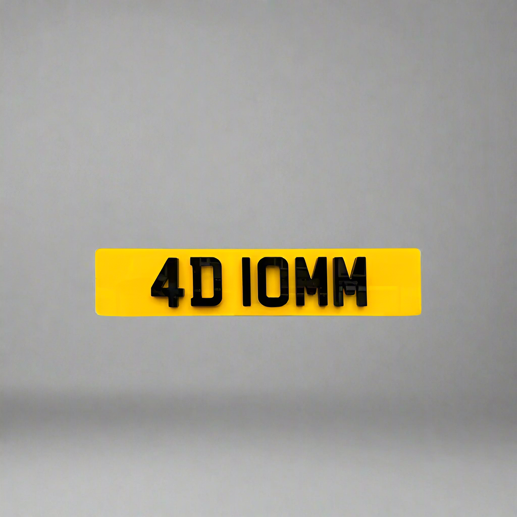 4D Laser Number Plates | 4 D Number Plate | AA PLATES