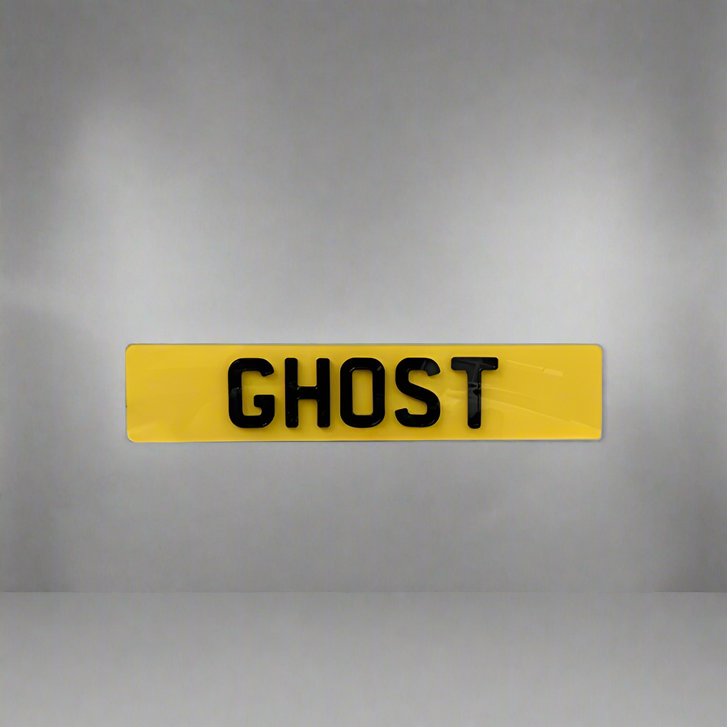 4D Ghost Number Plates | 4D Ghost Plates | AA PLATES