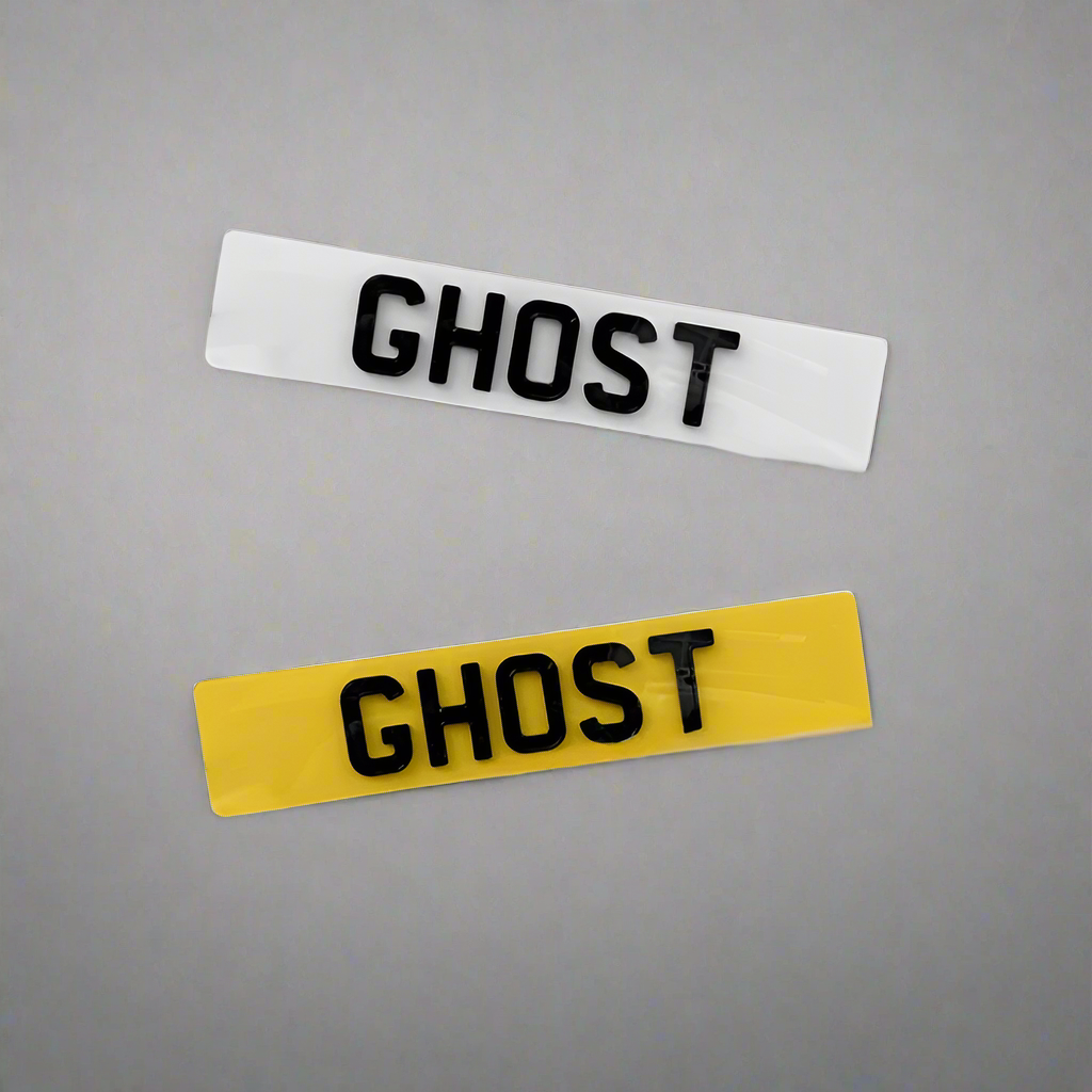 4D Ghost Number Plates | 4D Ghost Plates | AA PLATES