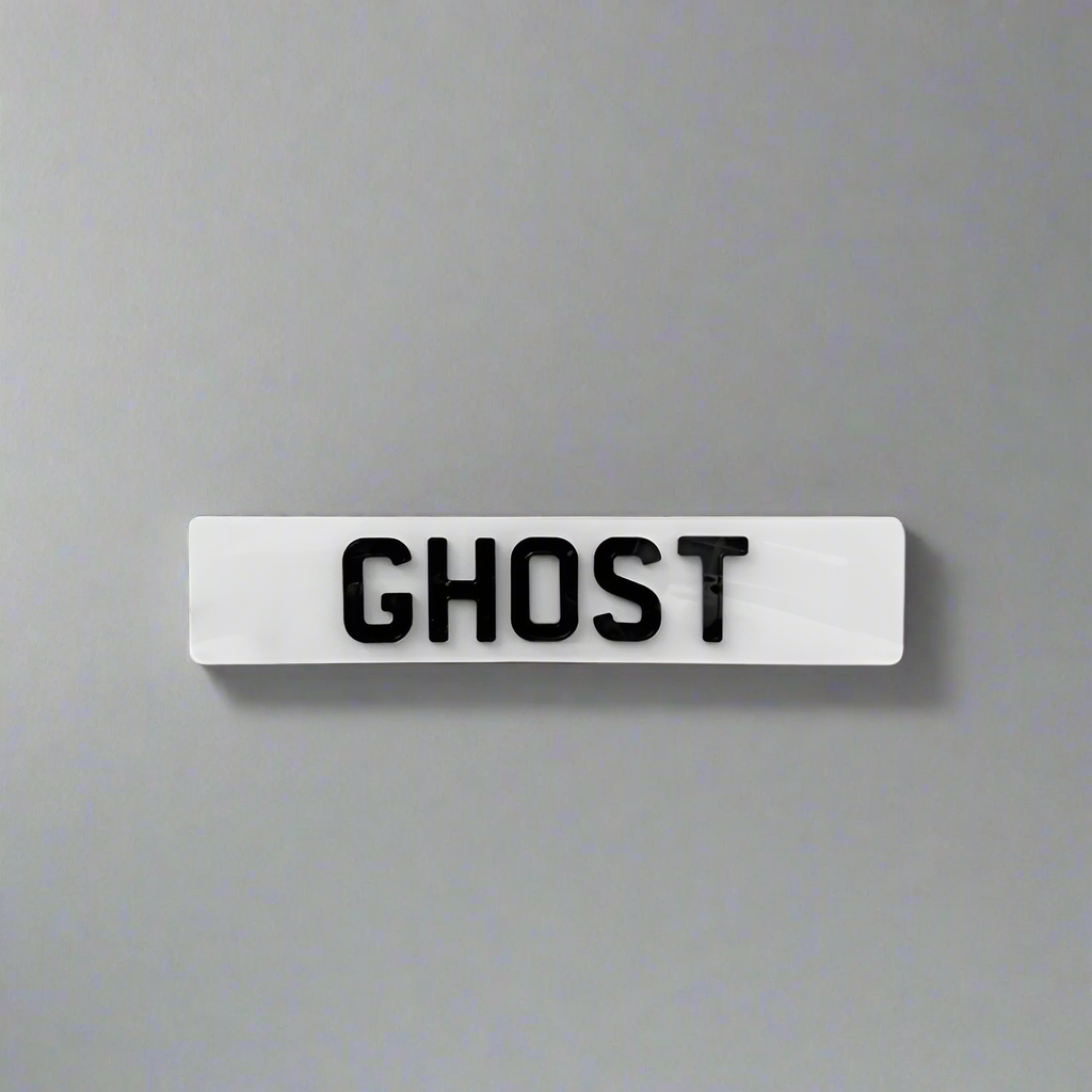 4D Ghost Number Plates | 4D Ghost Plates | AA PLATES
