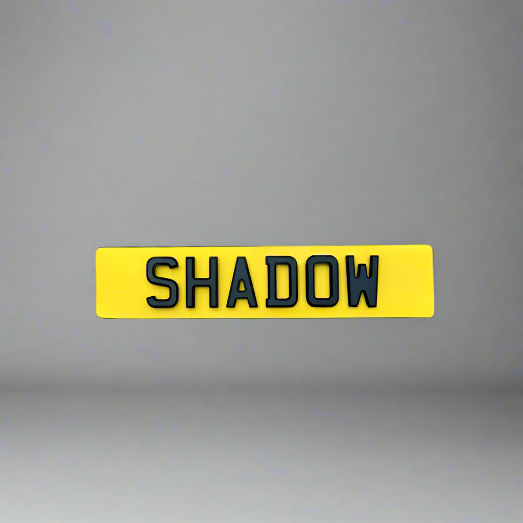 Shadow Number Plates | Customised Plate Number | AA PLATES
