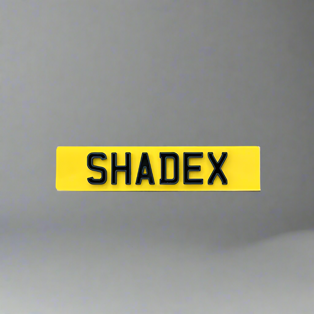 Number Plate Design | Shadex Number Plates | AA PLATES