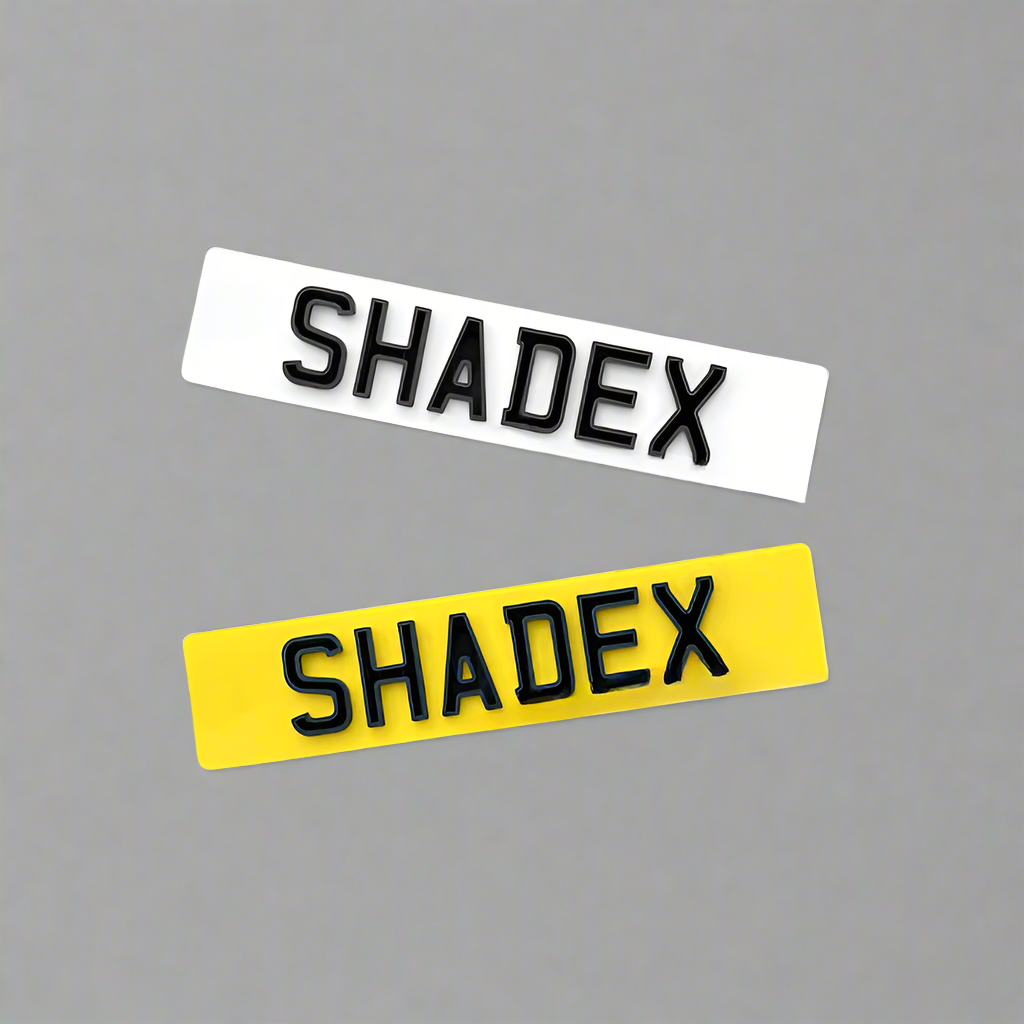 Number Plate Design | Shadex Number Plates | AA PLATES