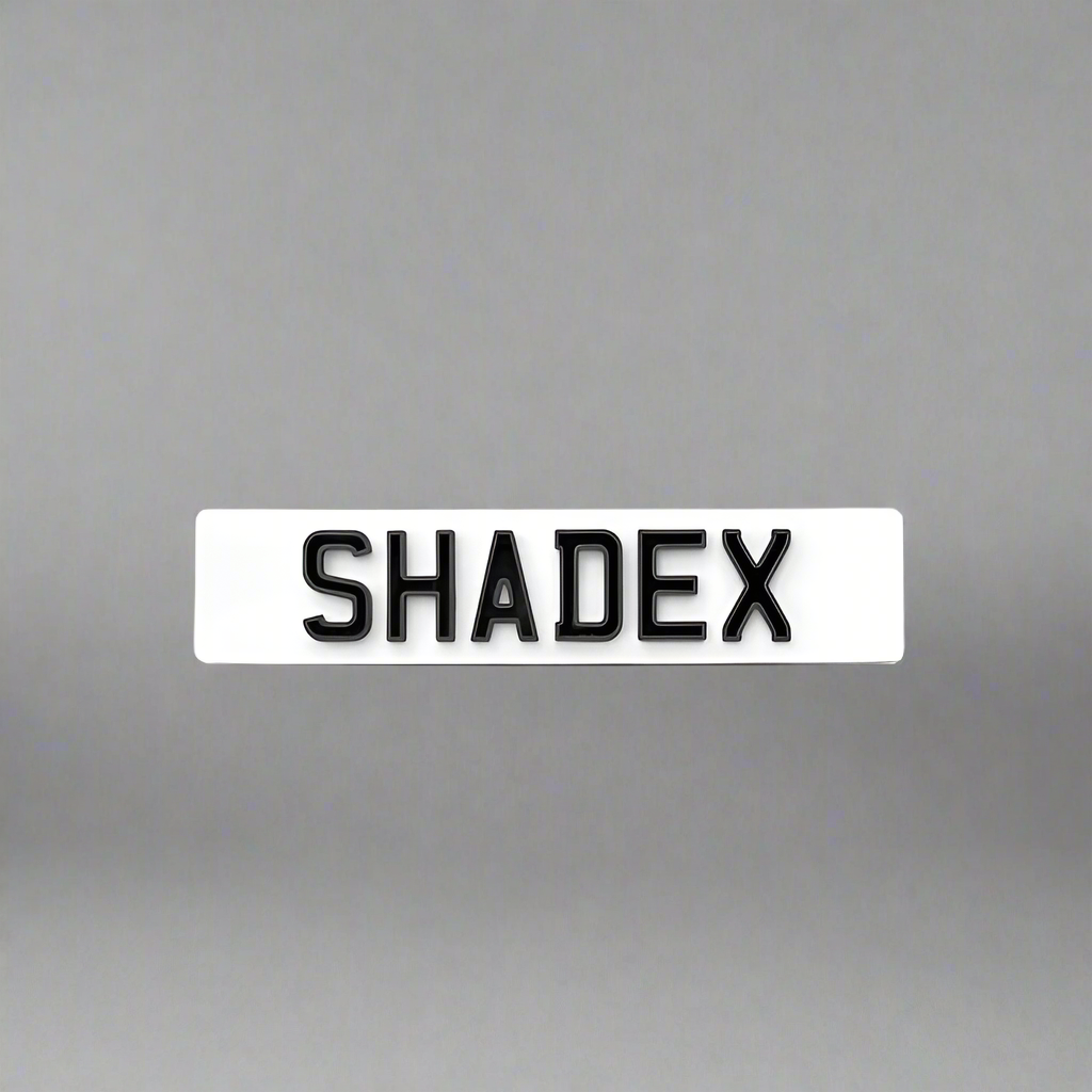 Number Plate Design | Shadex Number Plates | AA PLATES