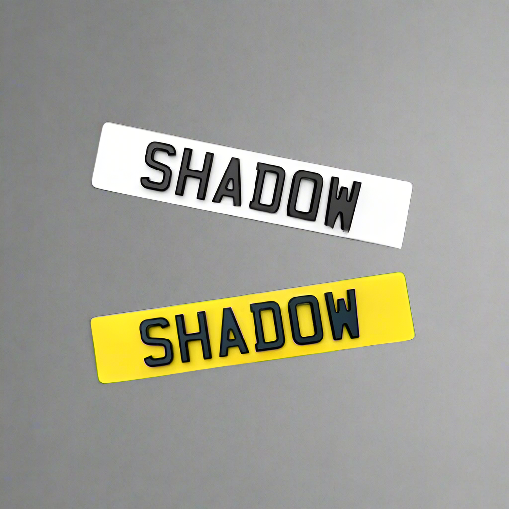 Shadow Number Plates | Shadow Number Plate | AA PLATES