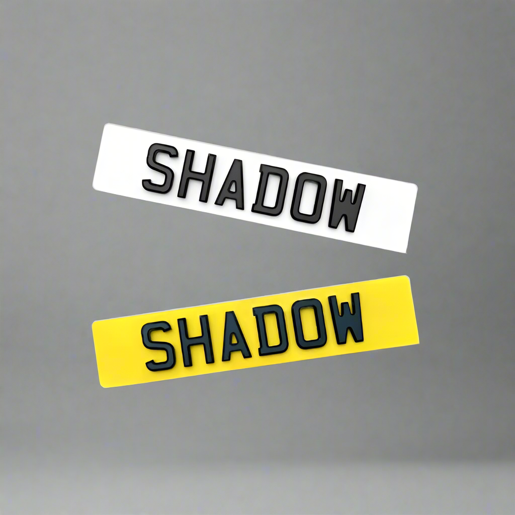 Shadow Number Plates | Customised Plate Number | AA PLATES