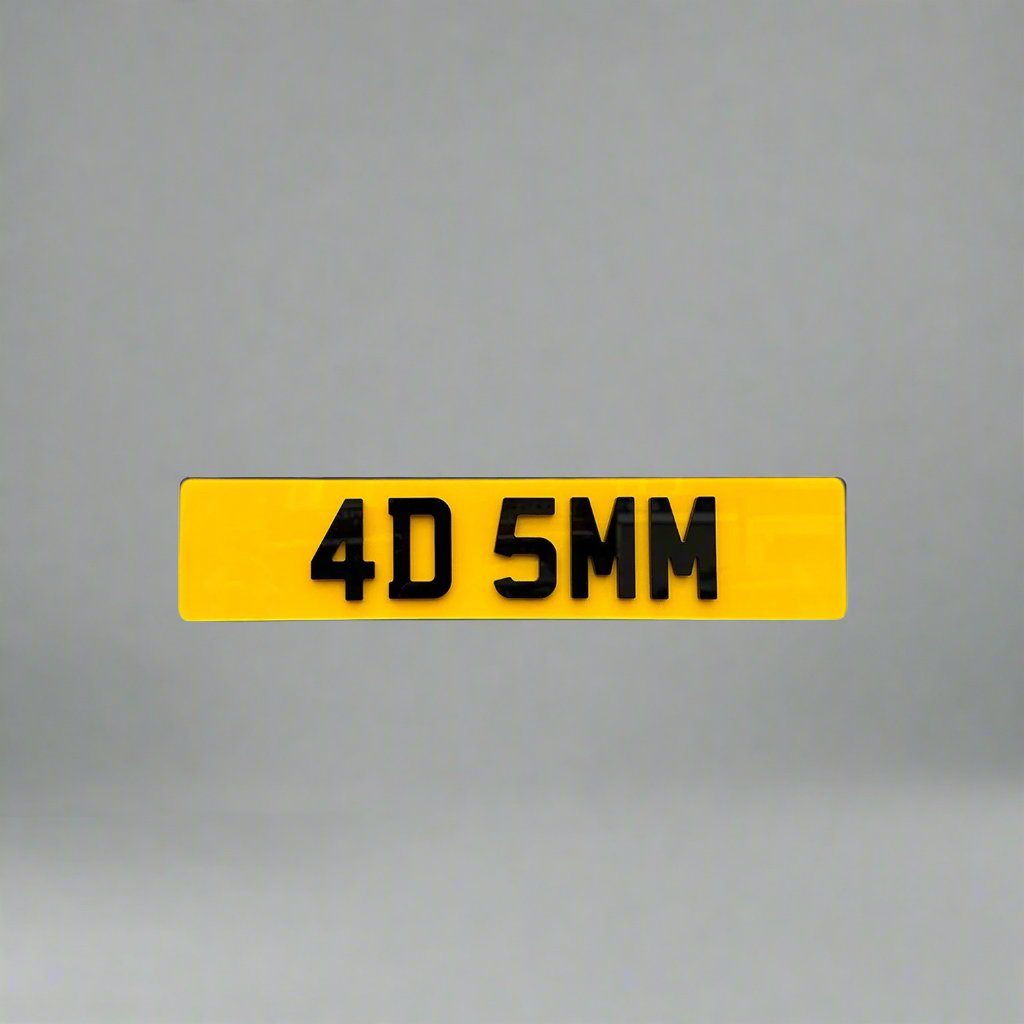 4D 5MM Number Plates | 4D Laser Cut Number Plate | AA PLATES