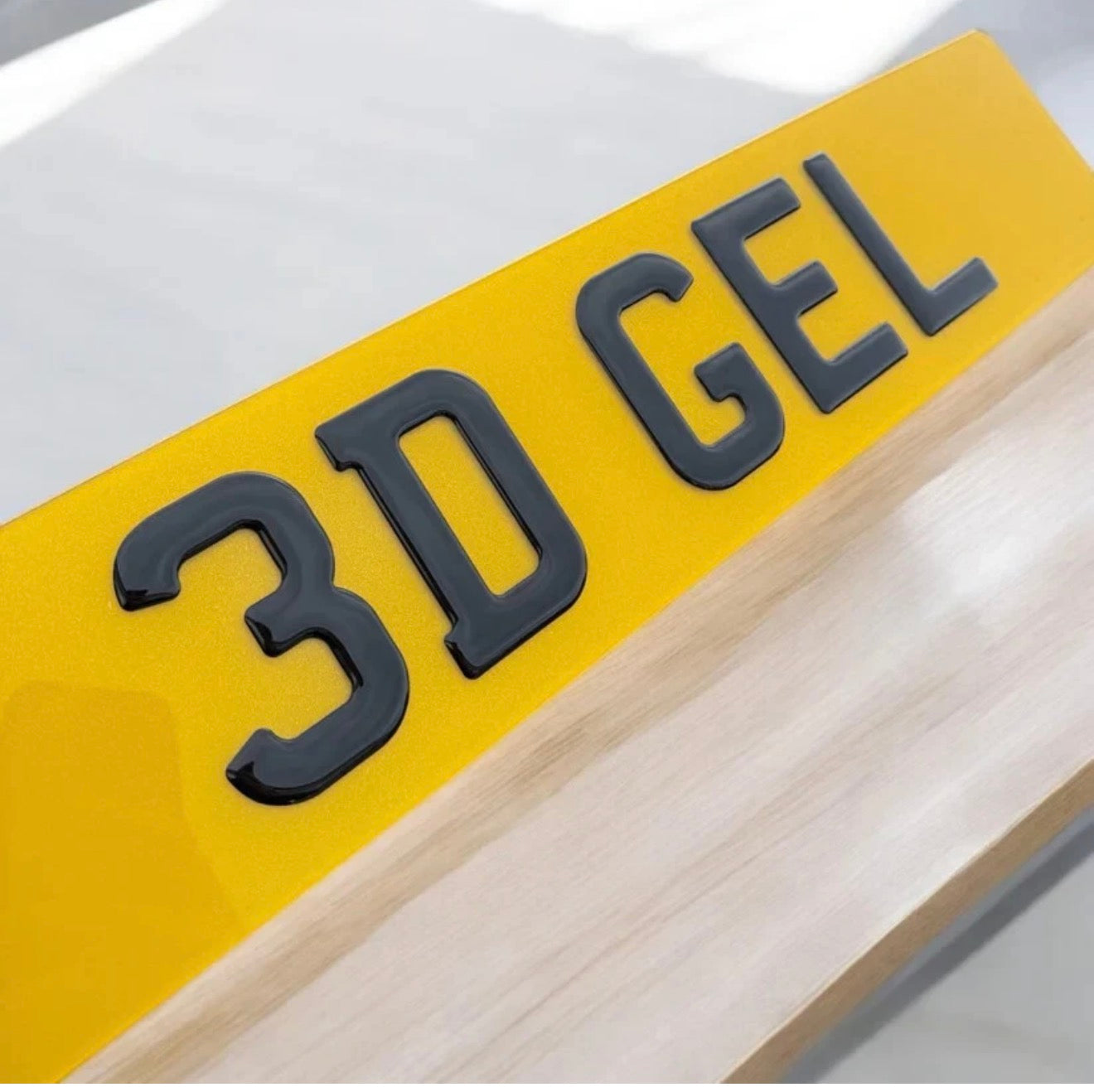 3D Gel Number Plates