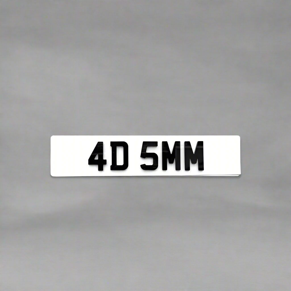 4D 5MM Number Plates | 4D Laser Cut Number Plate | AA PLATES