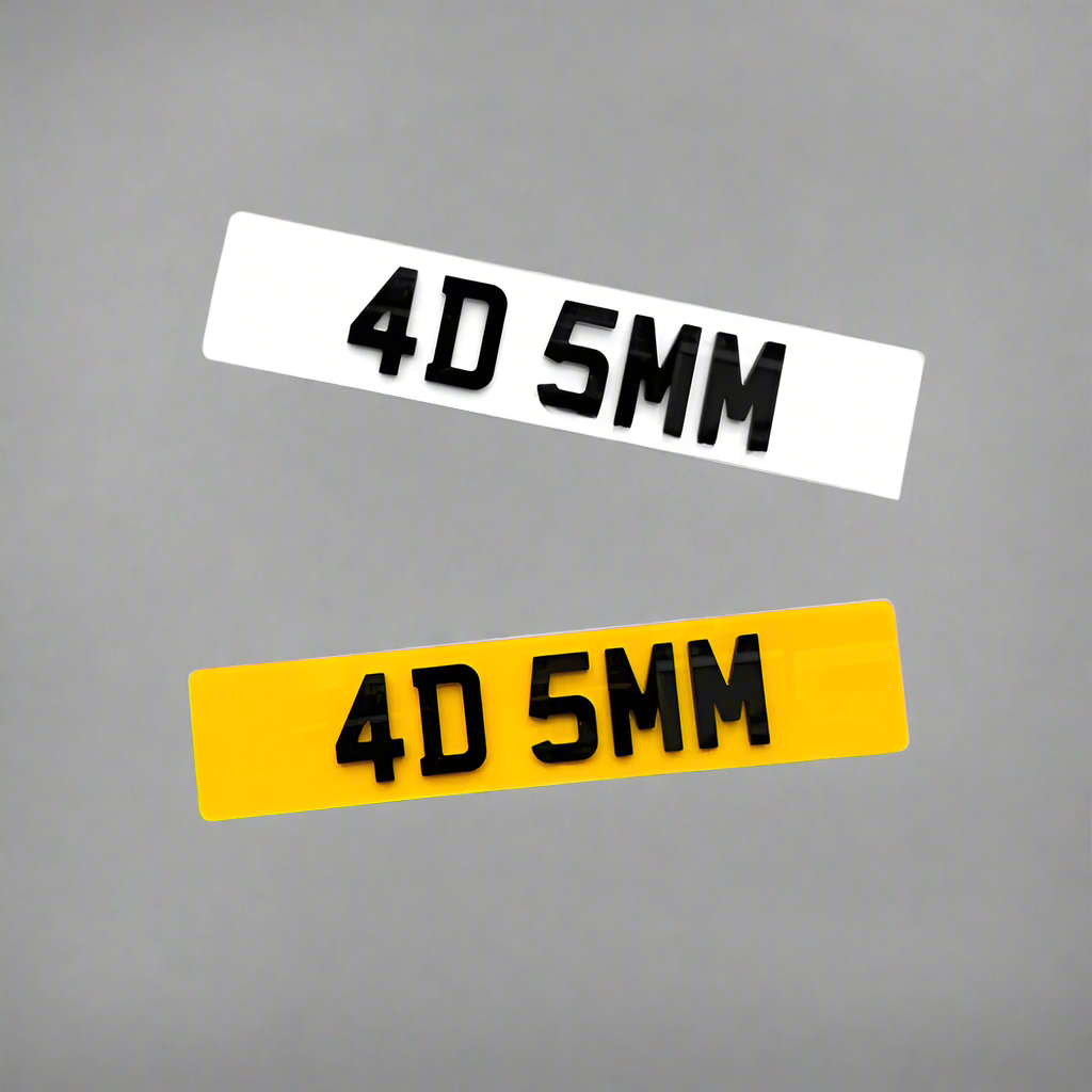 4D 5MM Number Plates | 4D Laser Cut Number Plate | AA PLATES